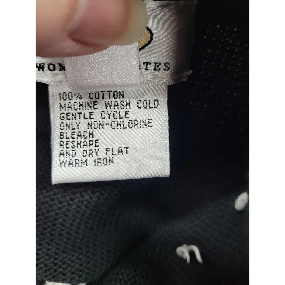 Talbots Cardigan Sweater Womens 2X Navy Blue Snowflake Full‎ Zip Cotton